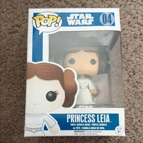 Funko Star Wars Princess Leia Bobble-Head 04 - White and Brown - Picture 1 of 3
